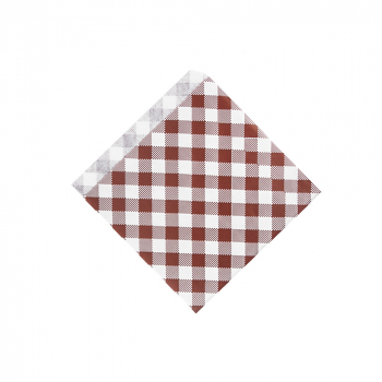 Hamburgertüten Hamburgerbeutel Papiertüten 14x14 cm KARO Motiv (500 Stk.)